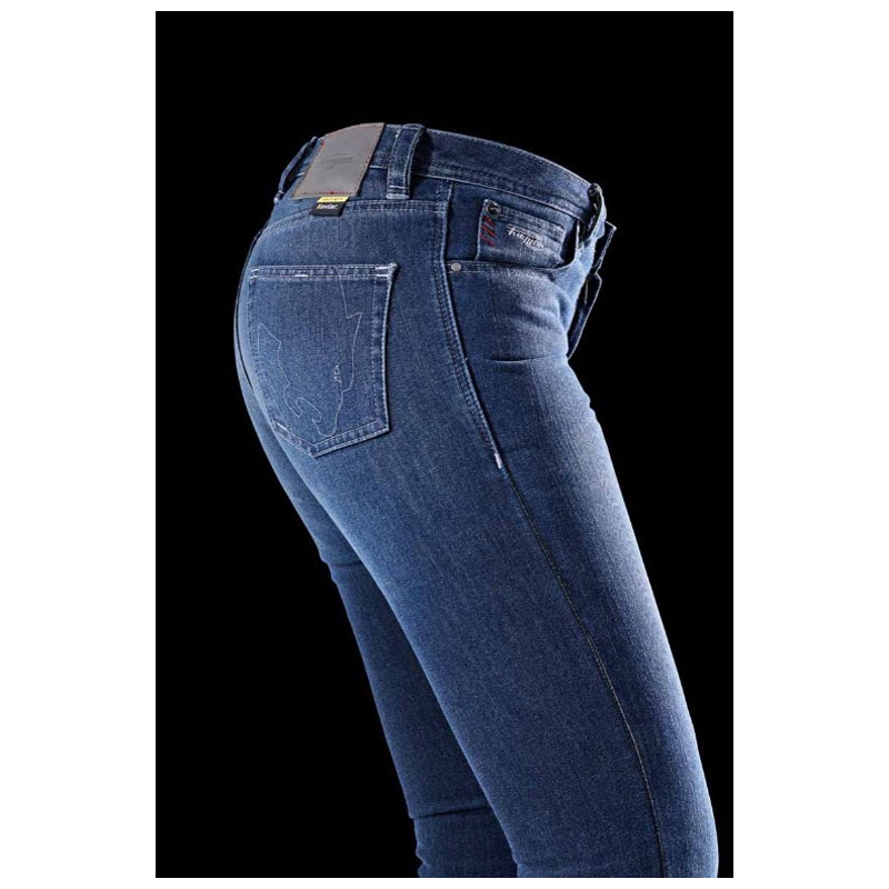 Dámské džíny na motorku Furygan Kate X Kevlar® Straight modré