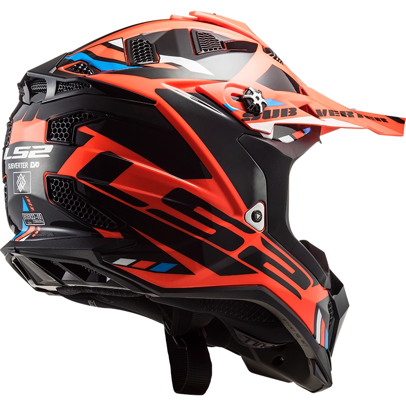 Motokrosová helma LS2 MX700 Subverter Stomp oranžovo-černá
