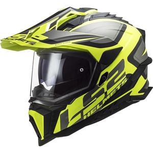 Enduro helma na motorku LS2 MX701 C Explorer Alter matná černo-fluo žlutá
