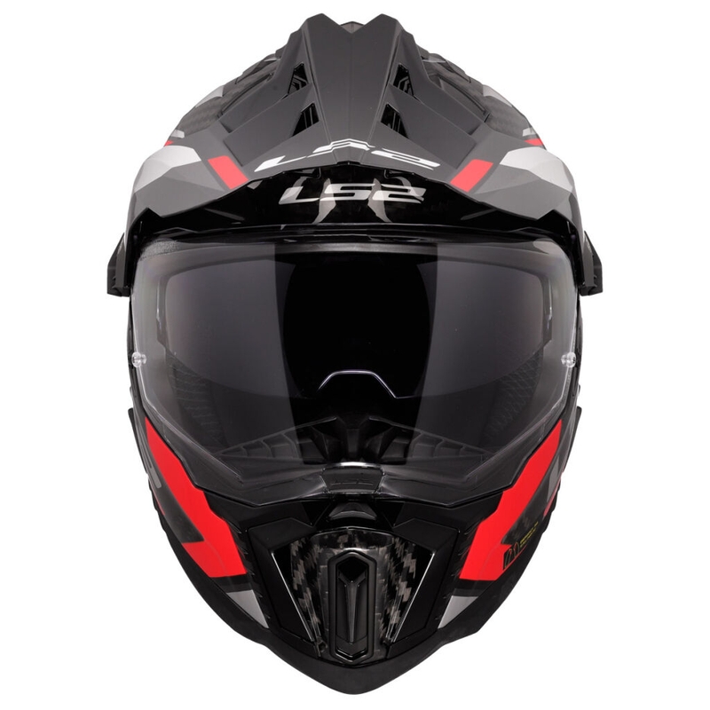 Enduro helma na motorku LS2 MX701 Explorer C Frontier II červená