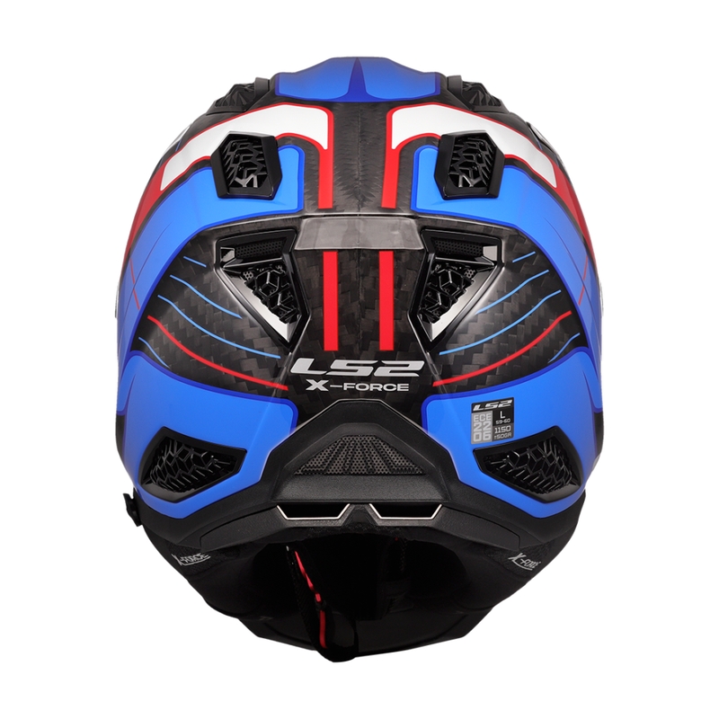 Motokrosová helma LS2 MX703 X-Force Galuo bílo-červeno-modrá