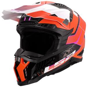 Motokrosová helma LS2 MX703 X-Force Galuo oranžová