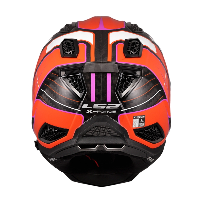 Motokrosová helma LS2 MX703 X-Force Galuo oranžová