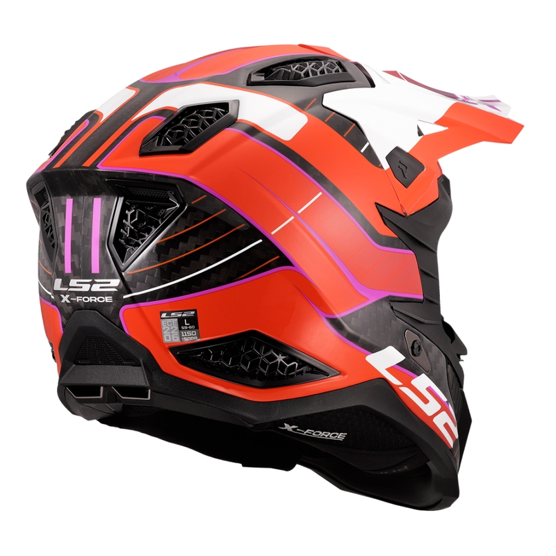 Motokrosová helma LS2 MX703 X-Force Galuo oranžová