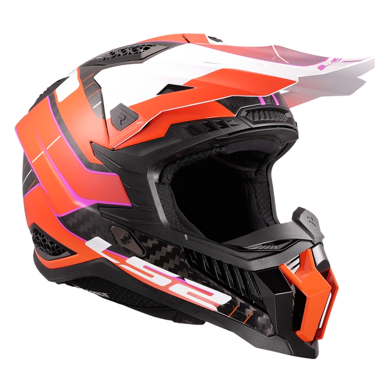 Motokrosová helma LS2 MX703 X-Force Galuo oranžová