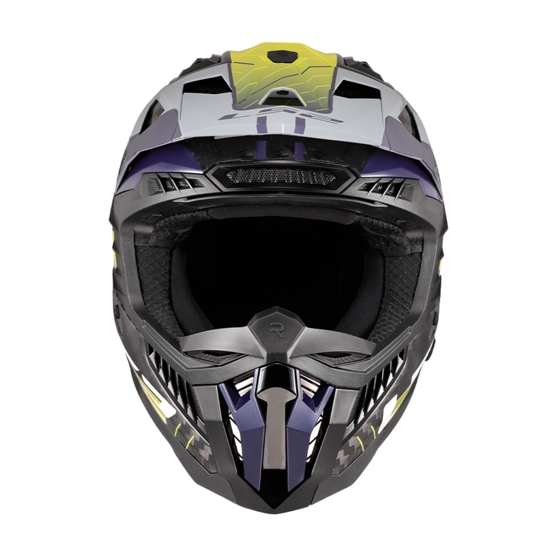 Motokrosová helma LS2 MX703 X-Force Galuo šedo-fluo žlutá