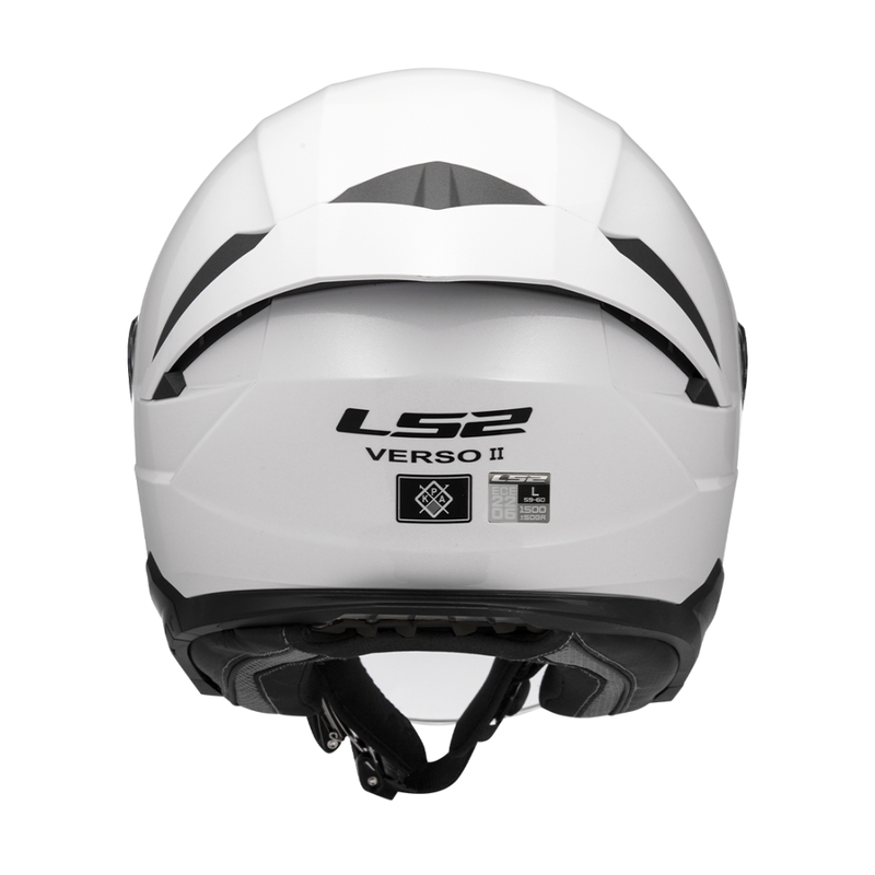Otevřená helma na motorku LS2 OF618 Verso II Solid bílá