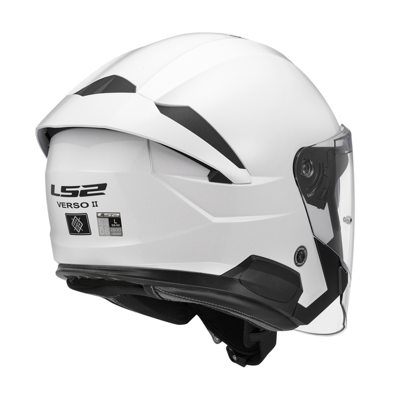 Otevřená helma na motorku LS2 OF618 Verso II Solid bílá