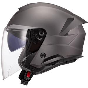 Otevřená helma na motorku LS2 OF618 Verso II Solid matná titanová