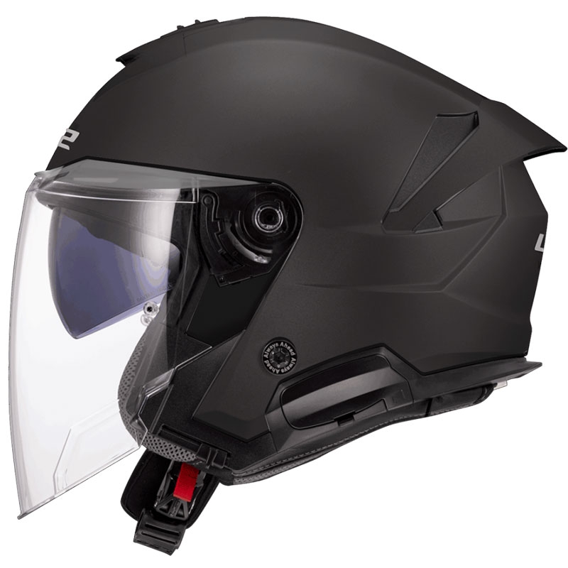 Otevřená helma na motorku LS2 OF618 Verso II Solid matná černá