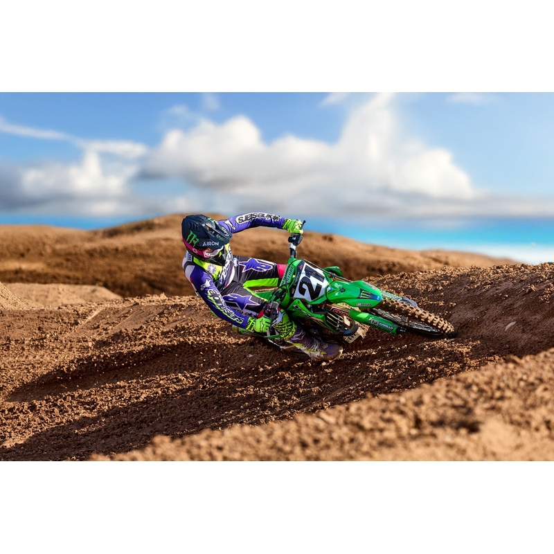 Motokrosový dres Alpinestars Supertech SX limitovaná edice Dirt Studios bílo-fialovo-růžovo-fluo žlutý
