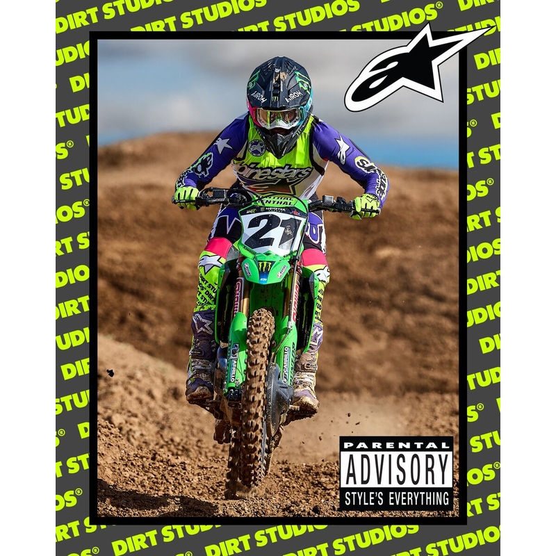 Motokrosové kalhoty Alpinestars Supertech limitovaná edice Dirt Studios bílo-fialovo-růžovo-fluo žluté