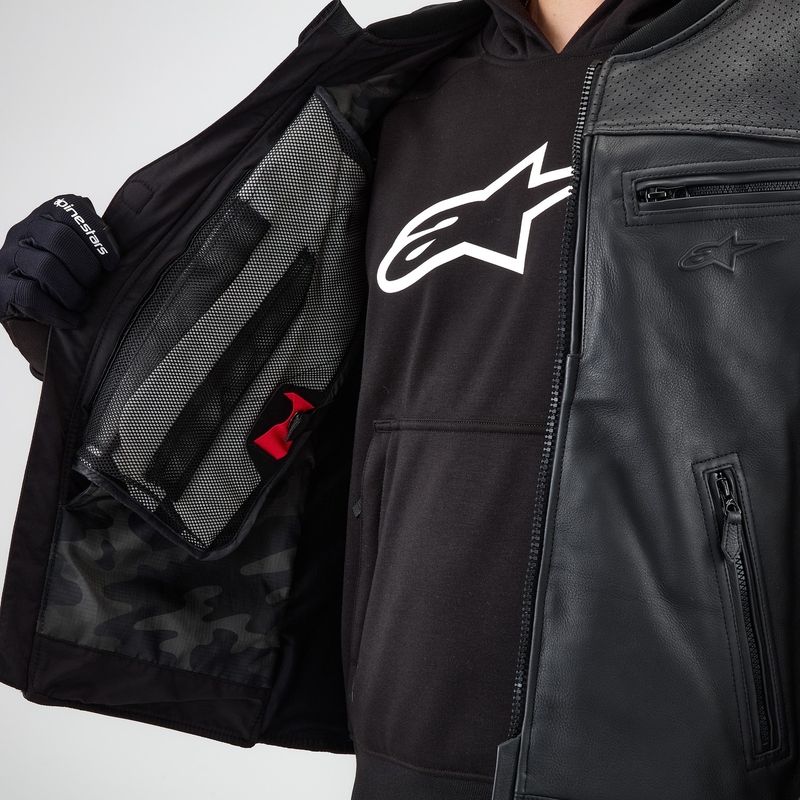 Airbagová vesta Alpinestars TECH-AIR®3 V2 LEATHER system černá
