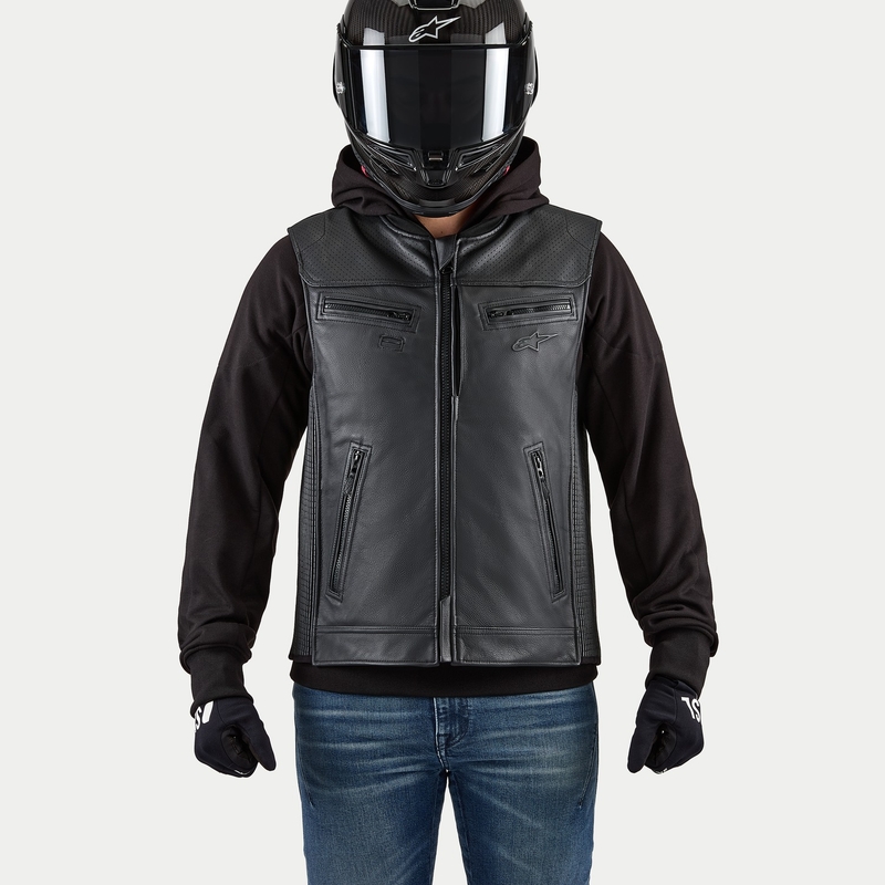 Airbagová vesta Alpinestars TECH-AIR®3 V2 LEATHER system černá