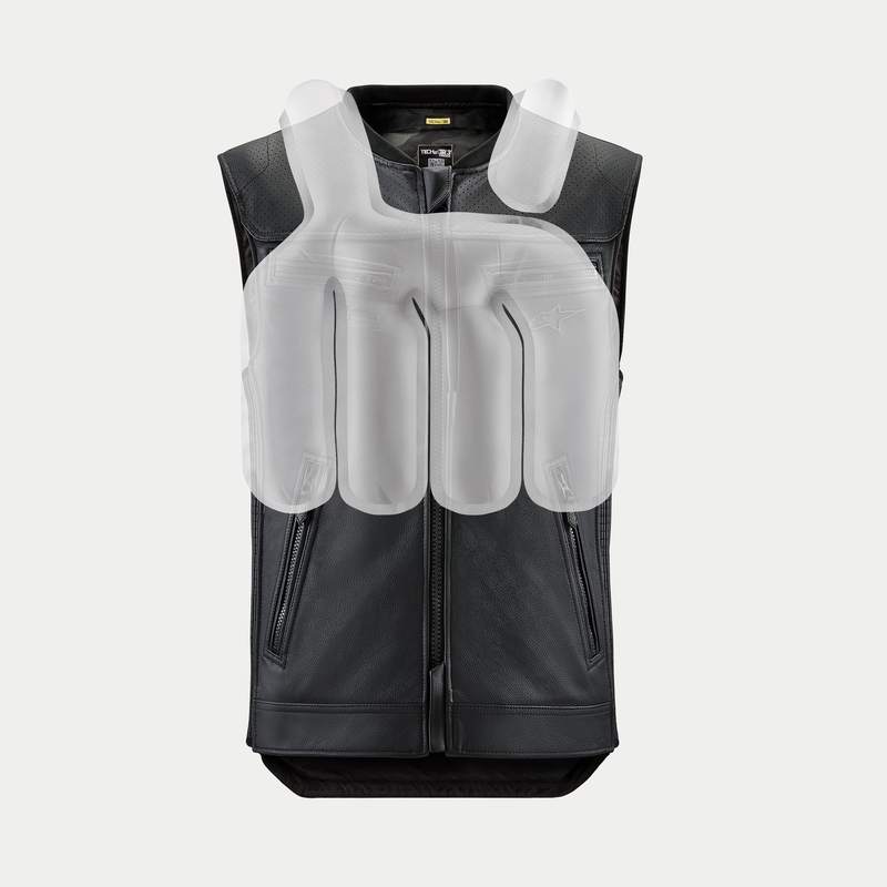 Airbagová vesta Alpinestars TECH-AIR®3 V2 LEATHER system černá
