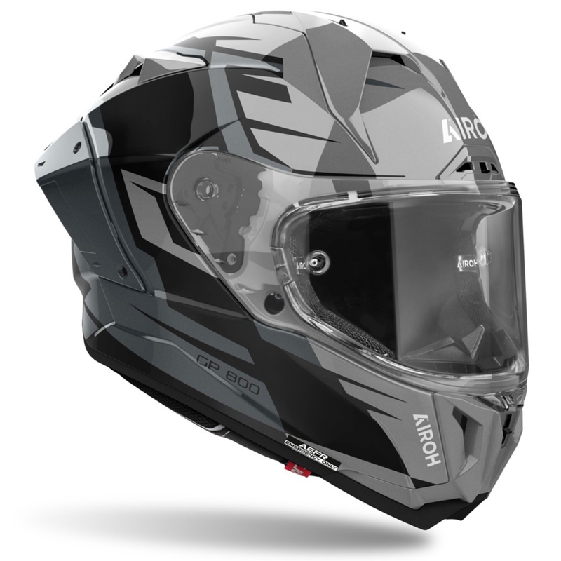 Integrální helma na motorku Airoh GP800 Master metalická