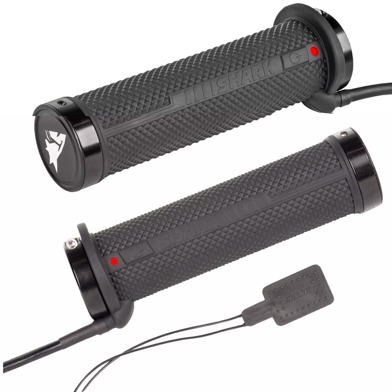 Vyhřívané ATV rukojeti SHARK Lock-On s integrovaným ovládáním + výhřev palce a sedačky