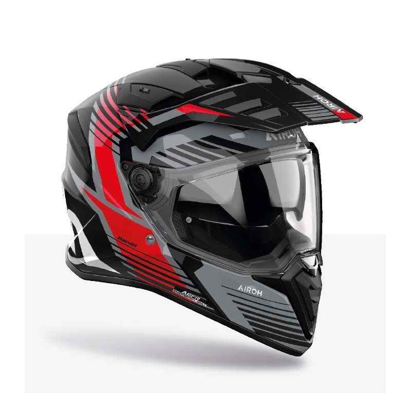 Enduro helma na motorku Airoh Bandit Spicy červená