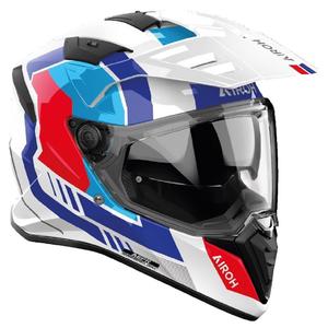 Enduro helma na motorku Airoh Bandit Horn bílá