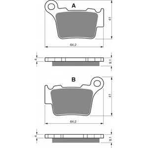Brzdové destičky GOLDFREN 191 K1