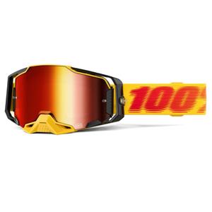 Motokrosové brýle 100% ARMEGA Tetsu s červeným plexi