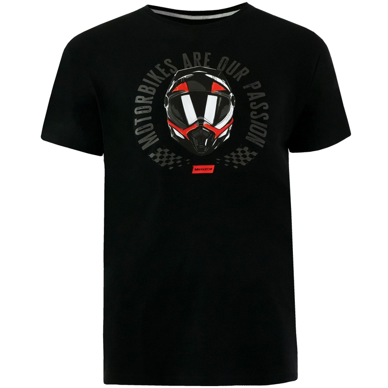 Tričko MotoZem Motorbikes are our passion černé