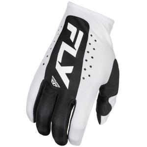 Motokrosové rukavice FLY Racing Lite bílo-černé