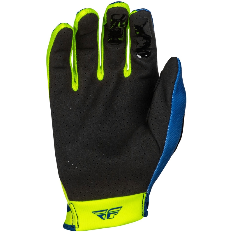 Motokrosové rukavice FLY Racing Lite modro-fluo žluté