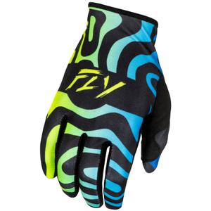 Motokrosové rukavice FLY Racing Lite modro-modro-žluté