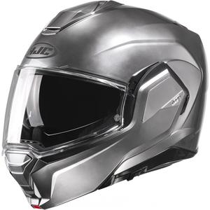Překlápěcí helma na motorku HJC i100 Solid stříbrná