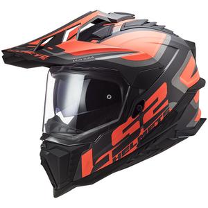 Enduro helma LS2 MX701 Explorer Alter černo-fluo oranžovo-šedá matná
