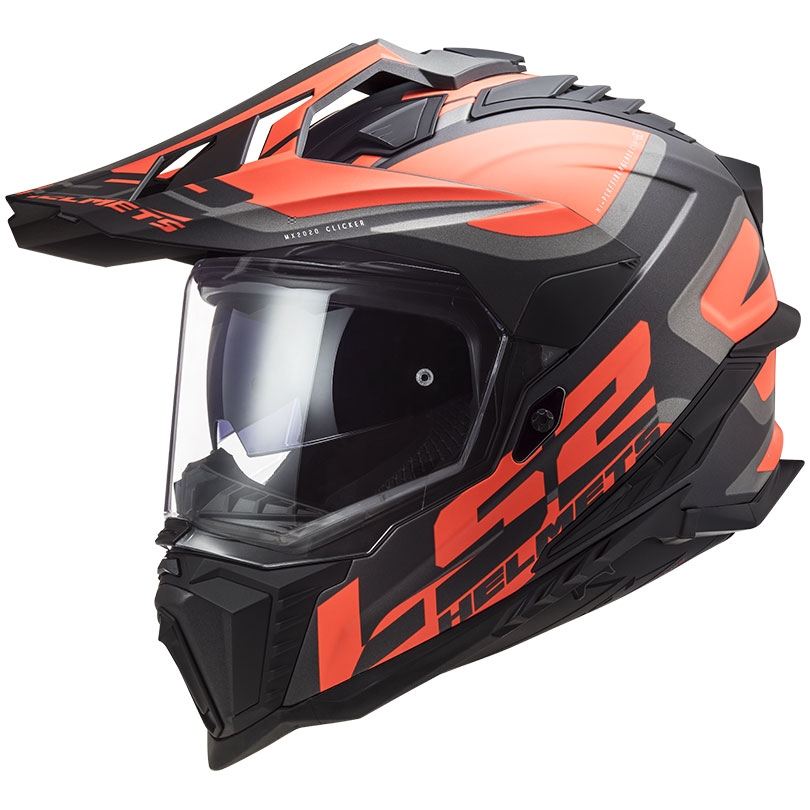 Enduro helma LS2 MX701 Explorer Alter černo-fluo oranžovo-šedá matná Velikost: 3XL