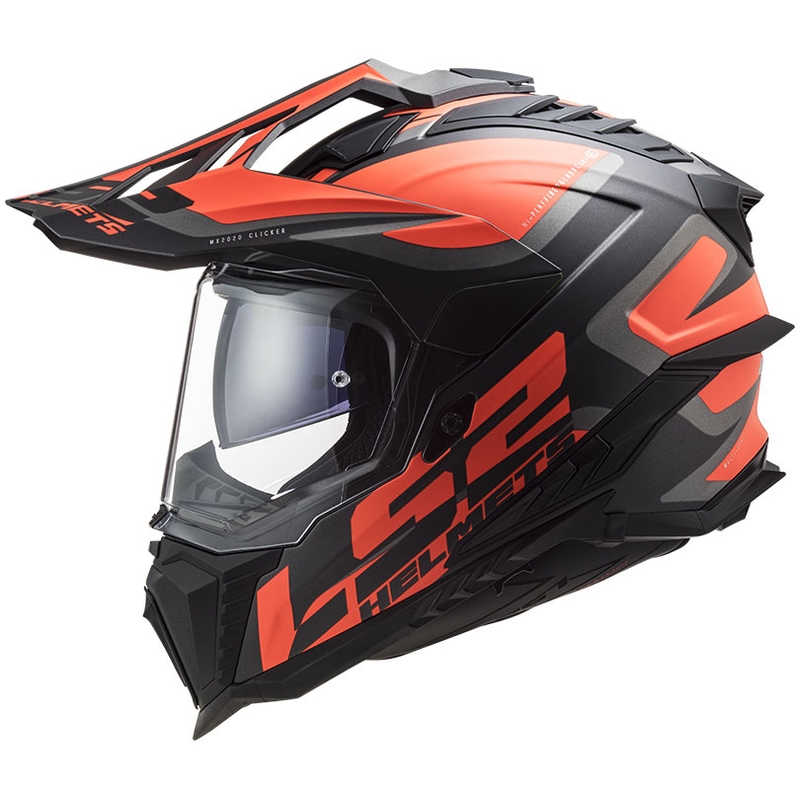 Enduro helma LS2 MX701 Explorer Alter černo-fluo oranžovo-šedá matná