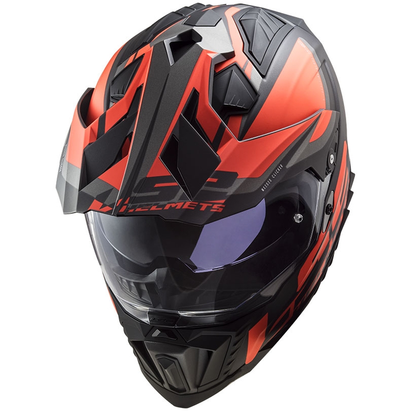 Enduro helma LS2 MX701 Explorer Alter černo-fluo oranžovo-šedá matná