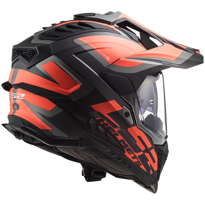 Enduro helma LS2 MX701 Explorer Alter černo-fluo oranžovo-šedá matná