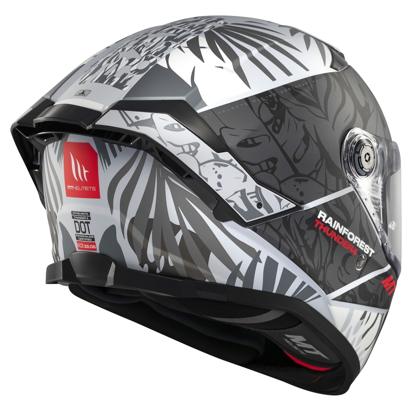 Integrální helma na motorku MT Thunder 4 SV Rainforest černo-bílá