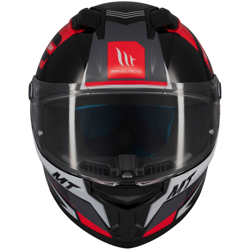 Integrální helma na motorku MT Stinger 2 Tron černo-červeno-šedá