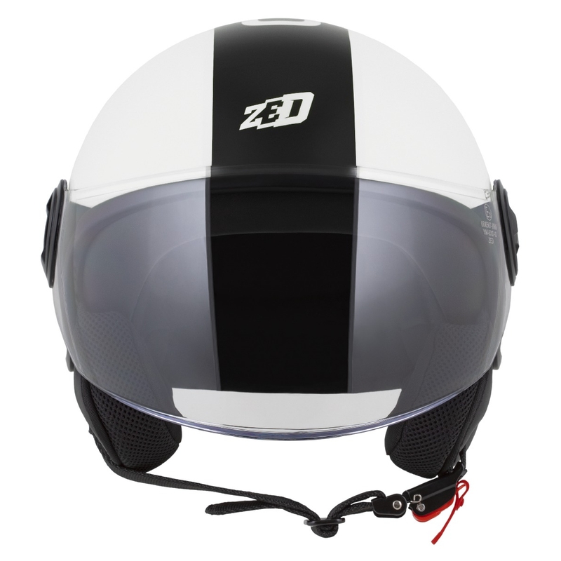 Otevřená helma na motorku ZED C35 bílo-černá