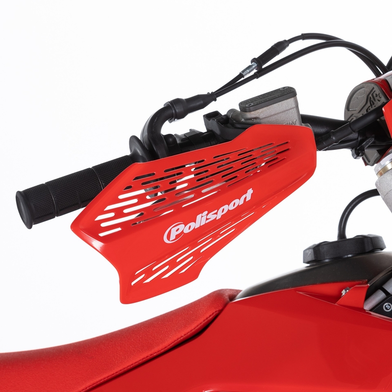 Chrániče páček POLISPORT MX FORCE s univerzální montážní sadou na řidítka Red CR04