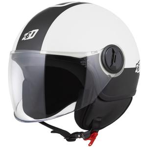 Otevřená helma na motorku ZED C35 bílo-černá