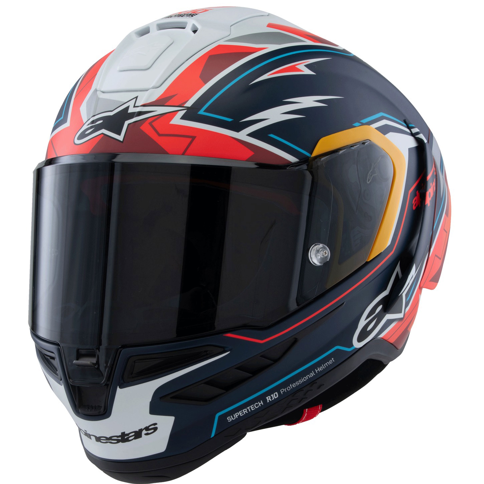 Integrální helma na motorku Alpinestars Supertech R-10 limitovaná edice Pedro Acosta matná modro-červeno-bílá Velikost: S