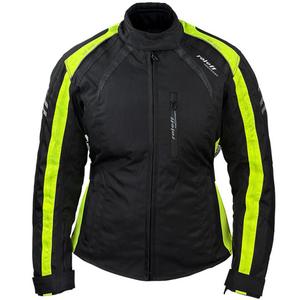 Dámská bunda na motorku Roleff Venedig černo-fluo žlutá