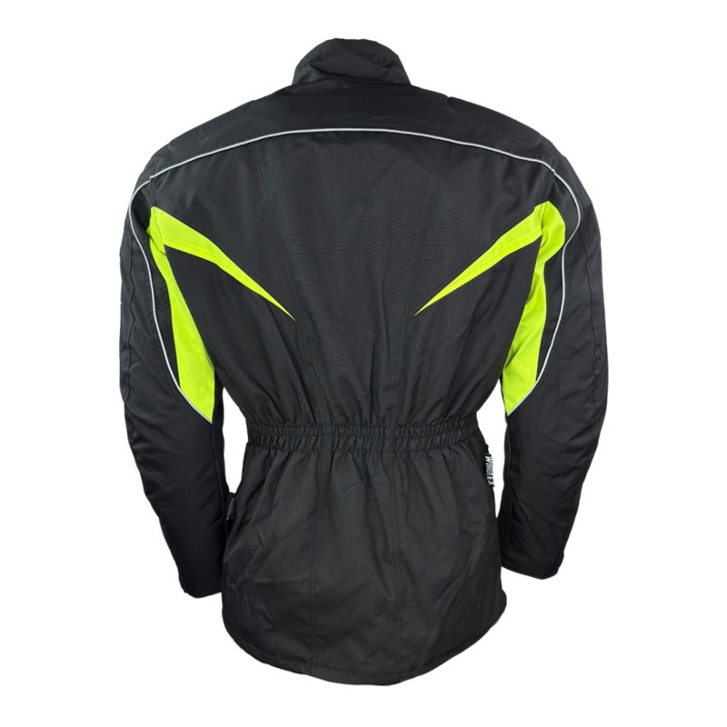 Bunda na motorku Roleff Kodra černo-fluo žlutá
