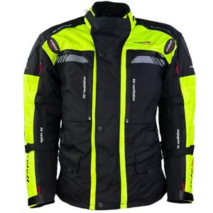 Bunda na motorku Roleff Kodra Enduro černo-fluo žlutá