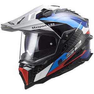 Enduro helma na motorku LS2 MX701 C Explorer Frontier černo-modrá