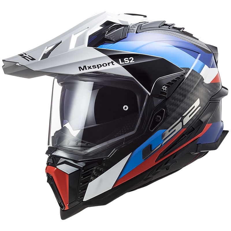 Enduro helma na motorku LS2 MX701 C Explorer Frontier černo-modrá Velikost: S