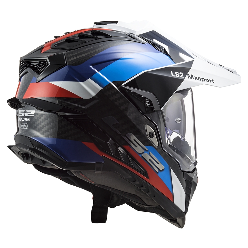 Enduro helma na motorku LS2 MX701 C Explorer Frontier černo-modrá