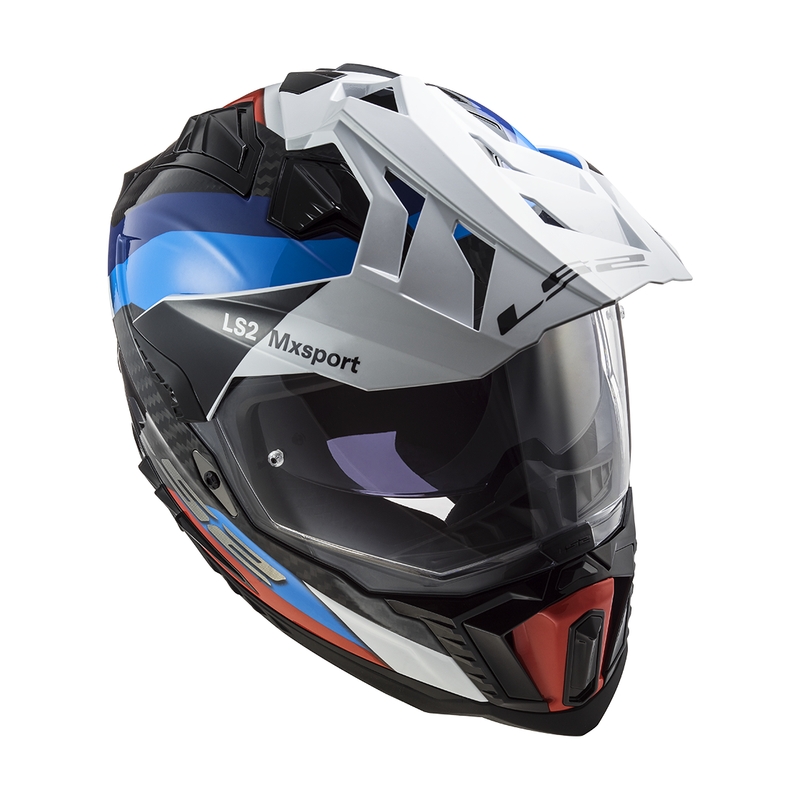Enduro helma na motorku LS2 MX701 C Explorer Frontier černo-modrá