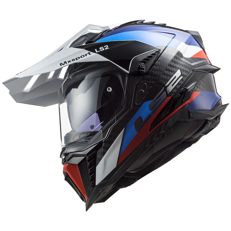 Enduro helma na motorku LS2 MX701 C Explorer Frontier černo-modrá
