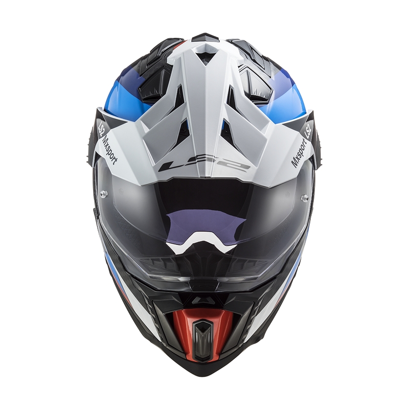 Enduro helma na motorku LS2 MX701 C Explorer Frontier černo-modrá
